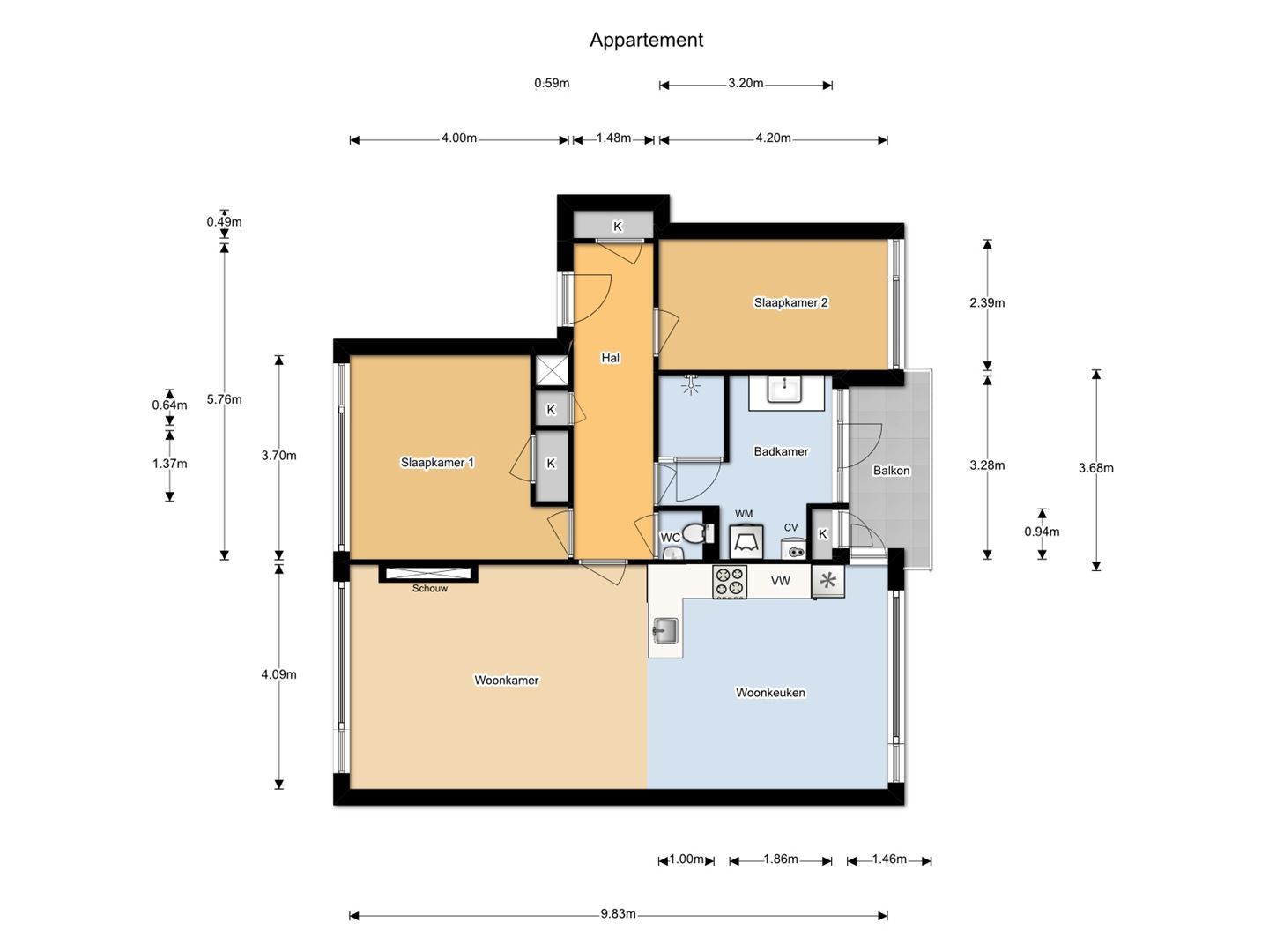 Te Huur 3 Kamer Appartement Mauritsweg In Dordrecht