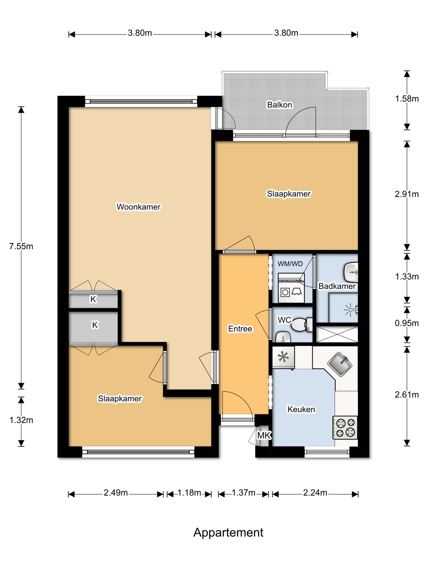 Te Huur 3 Kamer Appartement Ierlandstraat In Haarlem